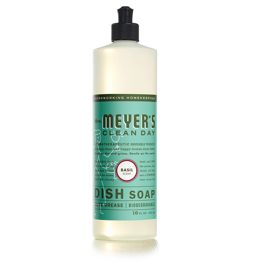Mrs. Meyers Clean Day, Mint Dish Soap, 16 fl oz (473 ml)