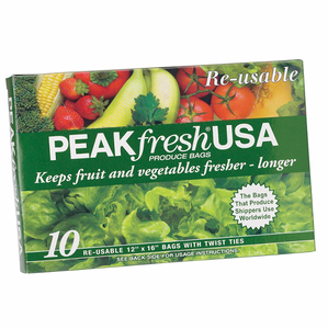 Peak Fresh, Reusable Produce Bags (Set of 10)