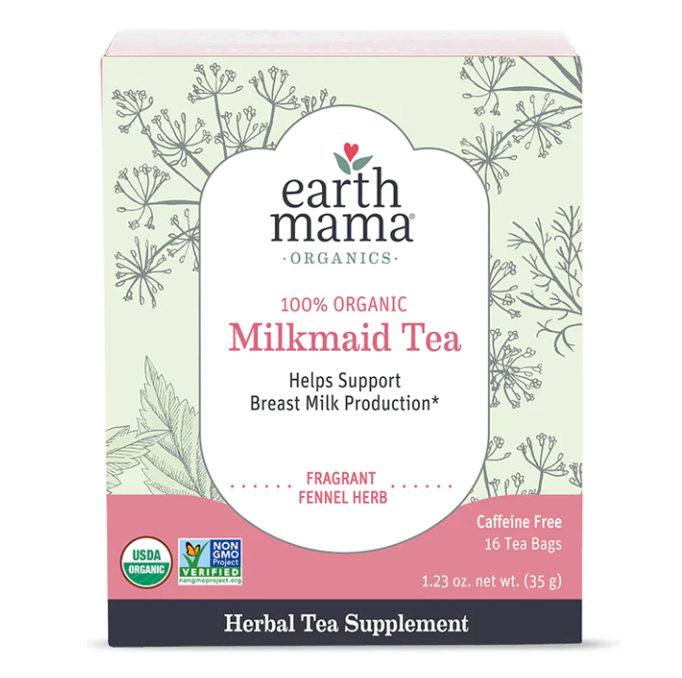 Organics, 100% Organic Milkmaid Tea, Fragrant Fennel Herb, Caffeine Free, 16 Tea Bags