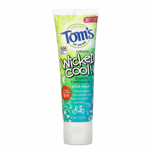 Wicked Cool!，天然氟化牙膏，8 歲以上兒童，野薄荷