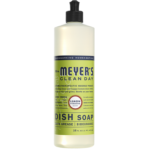 Mrs. Meyers Clean Day, Lemon Verbena Dish Soap, 16 fl oz (473 ml)